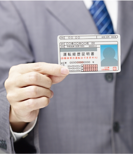 免許証携帯確認イメージ